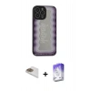 MARSİLYAN™- iPhone 13 Pro Max Kılıf Odak Klasik Serisi - Siyah Bilvis 5in1 3D Magic Cam Ekran Koruyucu + Pers Alüminyum Kamera Lens - GD
