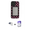 MARSİLYAN™- iPhone 13 Pro Max Kılıf Odak Klasik Serisi - Siyah Bilvis 5in1 3D Magic Cam Ekran Koruyucu + Pers Alüminyum Kamera Lens - LT