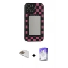 MARSİLYAN™- iPhone 13 Pro Max Kılıf Odak Klasik Serisi - Siyah Bilvis 5in1 3D Magic Cam Ekran Koruyucu + Pers Alüminyum Kamera Lens - GD