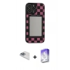 MARSİLYAN™- iPhone 13 Pro Max Kılıf Odak Klasik Serisi - Siyah Bilvis 5in1 3D Magic Cam Ekran Koruyucu + Pers Alüminyum Kamera Lens - SABE