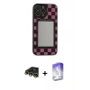 MARSİLYAN™- iPhone 13 Pro Max Kılıf Odak Klasik Serisi - Siyah Bilvis 5in1 3D Magic Cam Ekran Koruyucu + Raze Metal Kamera Lens - GD