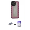 MARSİLYAN™- iPhone 13 Pro Max Kılıf Odak Klasik Serisi - Siyah Bilvis 5in1 3D Magic Cam Ekran Koruyucu + Renkli Kamera Lens Koruma Cam - SI