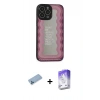 MARSİLYAN™- iPhone 13 Pro Max Kılıf Odak Klasik Serisi - Siyah Bilvis 5in1 3D Magic Cam Ekran Koruyucu + Shine Kamera Lens Koruma Cam - MI