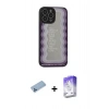 MARSİLYAN™- iPhone 13 Pro Max Kılıf Odak Klasik Serisi - Siyah Bilvis 5in1 3D Magic Cam Ekran Koruyucu + Shine Kamera Lens Koruma Cam - MI