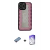 MARSİLYAN™- iPhone 13 Pro Max Kılıf Odak Klasik Serisi - Siyah Bilvis 5in1 3D Magic Cam Ekran Koruyucu + Shine Kamera Lens Koruma Cam - PE