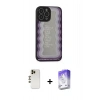 MARSİLYAN™- iPhone 13 Pro Max Kılıf Odak Klasik Serisi - Siyah Bilvis 5in1 3D Magic Cam Ekran Koruyucu + Shine Kamera Lens - GD