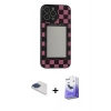 MARSİLYAN™- iPhone 13 Pro Max Kılıf Odak Klasik Serisi - Siyah Bilvis 5in1 5D Magic Hayalet Cam Ekran Koruyucu + Pers Alüminyum Kamera Lens - LT