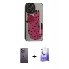 MARSİLYAN™- iPhone 13 Pro Max Kılıf Odak Klasik Serisi - Siyah Bilvis 5in1 5D Magic Hayalet Cam Ekran Koruyucu + Neon Fosforlu Kamera Lens - BZ