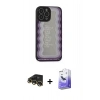 MARSİLYAN™- iPhone 13 Pro Max Kılıf Odak Klasik Serisi - Siyah Bilvis 5in1 5D Magic Hayalet Cam Ekran Koruyucu + Raze Metal Kamera Lens - GD