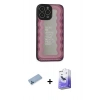MARSİLYAN™- iPhone 13 Pro Max Kılıf Odak Klasik Serisi - Siyah Bilvis 5in1 5D Magic Hayalet Cam Ekran Koruyucu + Shine Kamera Lens Koruma Cam - MI