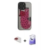 MARSİLYAN™- iPhone 13 Pro Max Kılıf Odak Klasik Serisi - Siyah Bilvis 5in1 5D Magic Hayalet Cam Ekran Koruyucu + Pers Alüminyum Kamera Lens - KI