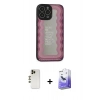 MARSİLYAN™- iPhone 13 Pro Max Kılıf Odak Klasik Serisi - Siyah Bilvis 5in1 5D Magic Hayalet Cam Ekran Koruyucu + Shine Kamera Lens - GD