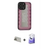MARSİLYAN™- iPhone 13 Pro Max Kılıf Odak Klasik Serisi - Siyah Bilvis 5in1 5D Magic Hayalet Cam Ekran Koruyucu + Rainbow Kamera Lens Koruma Cam - REGD