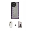 MARSİLYAN™- iPhone 13 Pro Max Kılıf Odak Klasik Serisi - Siyah Bilvis Hayalet Cam Ekran Koruyucu + Shine Kamera Lens - GD