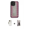 MARSİLYAN™- iPhone 13 Pro Max Kılıf Odak Klasik Serisi - Siyah Bilvis Hayalet Cam Ekran Koruyucu + Shine Kamera Lens - GD