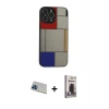 MARSİLYAN™- iPhone 13 Pro Max Kılıf Odak Klasik Serisi - Siyah Bilvis Hayalet Cam Ekran Koruyucu + Rainbow Kamera Lens Koruma Cam - MI
