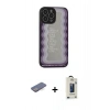MARSİLYAN™- iPhone 13 Pro Max Kılıf Odak Klasik Serisi - Siyah Bilvis Hayalet Cam Ekran Koruyucu + Renkli Kamera Lens Koruma Cam - MI
