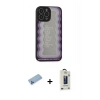 MARSİLYAN™- iPhone 13 Pro Max Kılıf Odak Klasik Serisi - Siyah Bilvis Hayalet Cam Ekran Koruyucu + Shine Kamera Lens Koruma Cam - MI