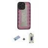 MARSİLYAN™- iPhone 13 Pro Max Kılıf Odak Klasik Serisi - Siyah Bilvis Hayalet Cam Ekran Koruyucu + Shine Kamera Lens Koruma Cam - MI