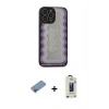 MARSİLYAN™- iPhone 13 Pro Max Kılıf Odak Klasik Serisi - Siyah Bilvis Hayalet Cam Ekran Koruyucu + Shine Kamera Lens Koruma Cam - PE