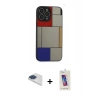 MARSİLYAN™- iPhone 13 Pro Max Kılıf Odak Klasik Serisi - Siyah Joko 5D Cam + Pers Alüminyum Kamera Lens - LT