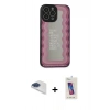MARSİLYAN™- iPhone 13 Pro Max Kılıf Odak Klasik Serisi - Siyah Joko 5D Cam + Pers Alüminyum Kamera Lens - LT