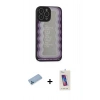 MARSİLYAN™- iPhone 13 Pro Max Kılıf Odak Klasik Serisi - Siyah Joko 5D Cam + Shine Kamera Lens Koruma Cam - MI