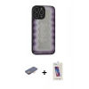 MARSİLYAN™- iPhone 13 Pro Max Kılıf Odak Klasik Serisi - Siyah Joko 5D Cam + Renkli Kamera Lens Koruma Cam - TU