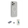 MARSİLYAN™- iPhone 13 Pro Max Kılıf Pusula Çizgi Koleksiyonu - Şeffaf Pasifik Cam Ekran Koruyucu + Renkli Kamera Lens Koruma Cam - SI