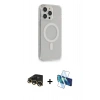 MARSİLYAN™- iPhone 13 Pro Max Kılıf Pusula Çizgi Koleksiyonu - Siyah 3D Antistatik Cam Ekran Koruyucu + Raze Metal Kamera Lens - GD