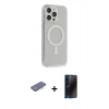 MARSİLYAN™- iPhone 13 Pro Max Kılıf Pusula Çizgi Koleksiyonu - Siyah 3D Antistatik Hayalet Cam Ekran Koruyucu + Renkli Kamera Lens Koruma Cam - MI
