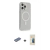 MARSİLYAN™- iPhone 13 Pro Max Kılıf Pusula Çizgi Koleksiyonu - Siyah 6D Mat Seramik Hayalet Nano Ekran Koruyucu + Renkli Kamera Lens Koruma Cam - YL