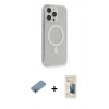 MARSİLYAN™- iPhone 13 Pro Max Kılıf Pusula Çizgi Koleksiyonu - Siyah 6D Mat Seramik Hayalet Nano Ekran Koruyucu + Shine Kamera Lens Koruma Cam - GI