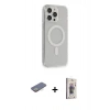 MARSİLYAN™- iPhone 13 Pro Max Kılıf Pusula Çizgi Koleksiyonu - Siyah Bilvis 3D Cam Ekran Koruyucu + Renkli Kamera Lens Koruma Cam - SI