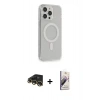 MARSİLYAN™- iPhone 13 Pro Max Kılıf Pusula Çizgi Koleksiyonu - Siyah Bilvis 3D Mat Cam Ekran Koruyucu + Gold Raze Metal Kamera Lens