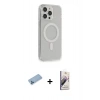 MARSİLYAN™- iPhone 13 Pro Max Kılıf Pusula Çizgi Koleksiyonu - Siyah Bilvis 3D Mat Cam Ekran Koruyucu + Shine Kamera Lens Koruma Cam - MI