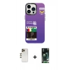 MARSİLYAN™- iPhone 13 Pro Max Kılıf Siluet Çizgi Koleksiyonu - Şeffaf 360 Full Body Arka Koruyucu + Shine Kamera Lens - GD
