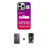 MARSİLYAN™- iPhone 13 Pro Max Kılıf Siluet Çizgi Koleksiyonu - Şeffaf 360 Full Body Arka Koruyucu + Neon Fosforlu Kamera Lens - BZ