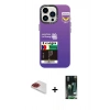 MARSİLYAN™- iPhone 13 Pro Max Kılıf Siluet Çizgi Koleksiyonu - Şeffaf 360 Full Body Arka Koruyucu + Pers Alüminyum Kamera Lens - KI