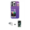 MARSİLYAN™- iPhone 13 Pro Max Kılıf Siluet Çizgi Koleksiyonu - Şeffaf 360 Full Body Arka Koruyucu + Pers Alüminyum Kamera Lens - SABE