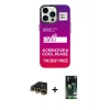 MARSİLYAN™- iPhone 13 Pro Max Kılıf Siluet Çizgi Koleksiyonu - Şeffaf 360 Full Body Arka Koruyucu + Raze Metal Kamera Lens - GD