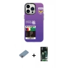 MARSİLYAN™- iPhone 13 Pro Max Kılıf Siluet Çizgi Koleksiyonu - Şeffaf 360 Full Body Arka Koruyucu + Shine Kamera Lens Koruma Cam - GI