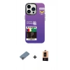 MARSİLYAN™- iPhone 13 Pro Max Kılıf Siluet Çizgi Koleksiyonu - Şeffaf Maxco Cam Ekran Koruyucu + Metal Kamera Lens Koruma Cam - MR