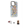MARSİLYAN™- iPhone 13 Pro Max Kılıf Siluet Çizgi Koleksiyonu - Şeffaf Maxco Cam Ekran Koruyucu + Pers Alüminyum Kamera Lens - KI