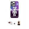 MARSİLYAN™- iPhone 13 Pro Max Kılıf Siluet Çizgi Koleksiyonu - Şeffaf Maxco Cam Ekran Koruyucu + Pers Alüminyum Kamera Lens - KI