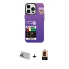 MARSİLYAN™- iPhone 13 Pro Max Kılıf Siluet Çizgi Koleksiyonu - Şeffaf Maxco Cam Ekran Koruyucu + Rainbow Kamera Lens Koruma Cam - REGD