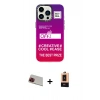 MARSİLYAN™- iPhone 13 Pro Max Kılıf Siluet Çizgi Koleksiyonu - Şeffaf Maxco Cam Ekran Koruyucu + Rainbow Kamera Lens Koruma Cam - KI