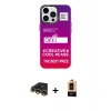 MARSİLYAN™- iPhone 13 Pro Max Kılıf Siluet Çizgi Koleksiyonu - Şeffaf Maxco Cam Ekran Koruyucu + Raze Metal Kamera Lens - GD