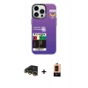 MARSİLYAN™- iPhone 13 Pro Max Kılıf Siluet Çizgi Koleksiyonu - Şeffaf Maxco Cam Ekran Koruyucu + Raze Metal Kamera Lens - GD