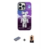 MARSİLYAN™- iPhone 13 Pro Max Kılıf Siluet Çizgi Koleksiyonu - Şeffaf Maxco Cam Ekran Koruyucu + Renkli Kamera Lens Koruma Cam - MI